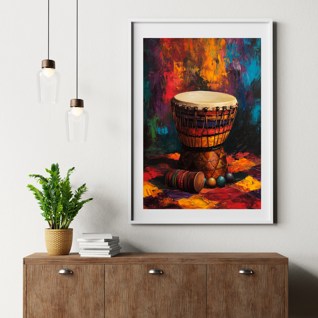 Affiche Artistisque - Tambour Africain & Ambiance